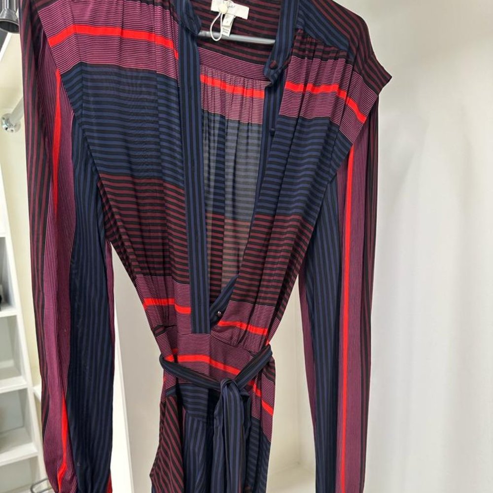 Striped Long Sleeve Dress Size 2